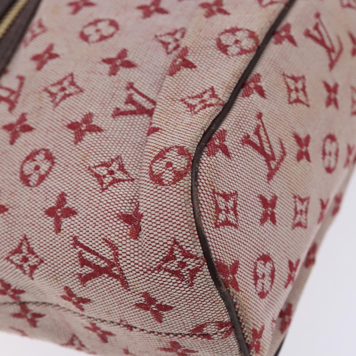 LOUIS VUITTON Monogram Mini Lucille PM Hand Bag Red M92678 LV Auth 139254