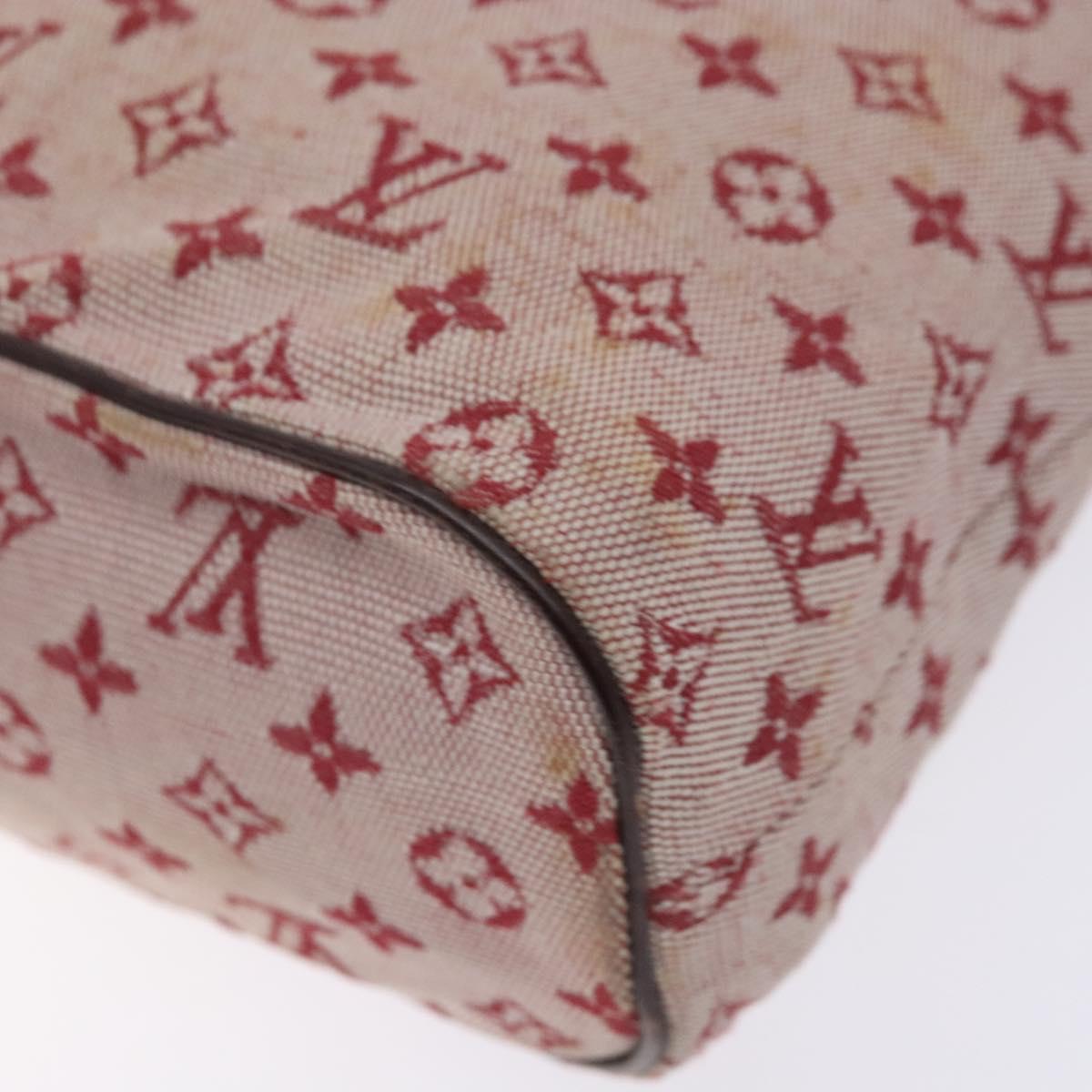 LOUIS VUITTON Monogram Mini Lucille PM Hand Bag Red M92678 LV Auth 139254