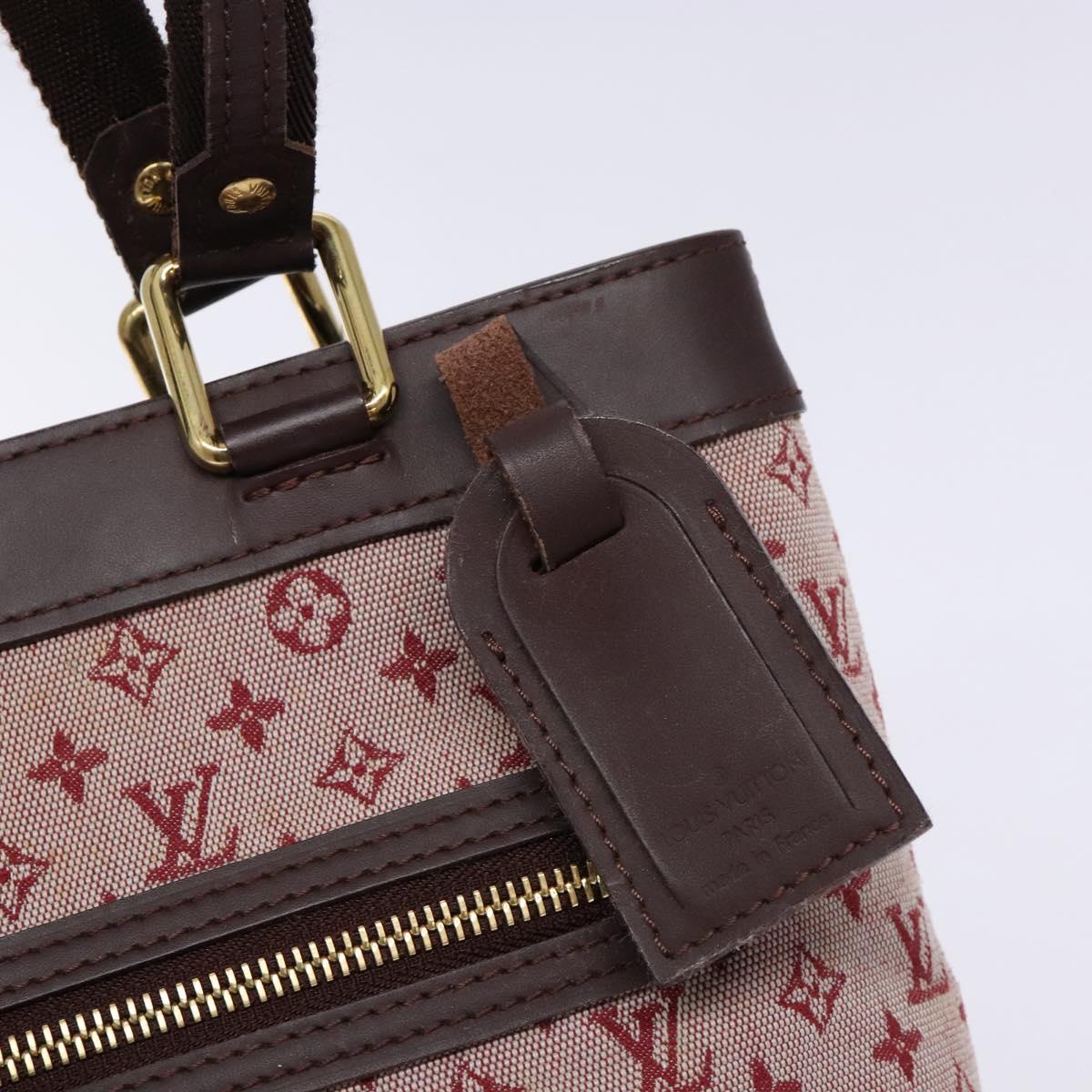 LOUIS VUITTON Monogram Mini Lucille PM Hand Bag Red M92678 LV Auth 139254