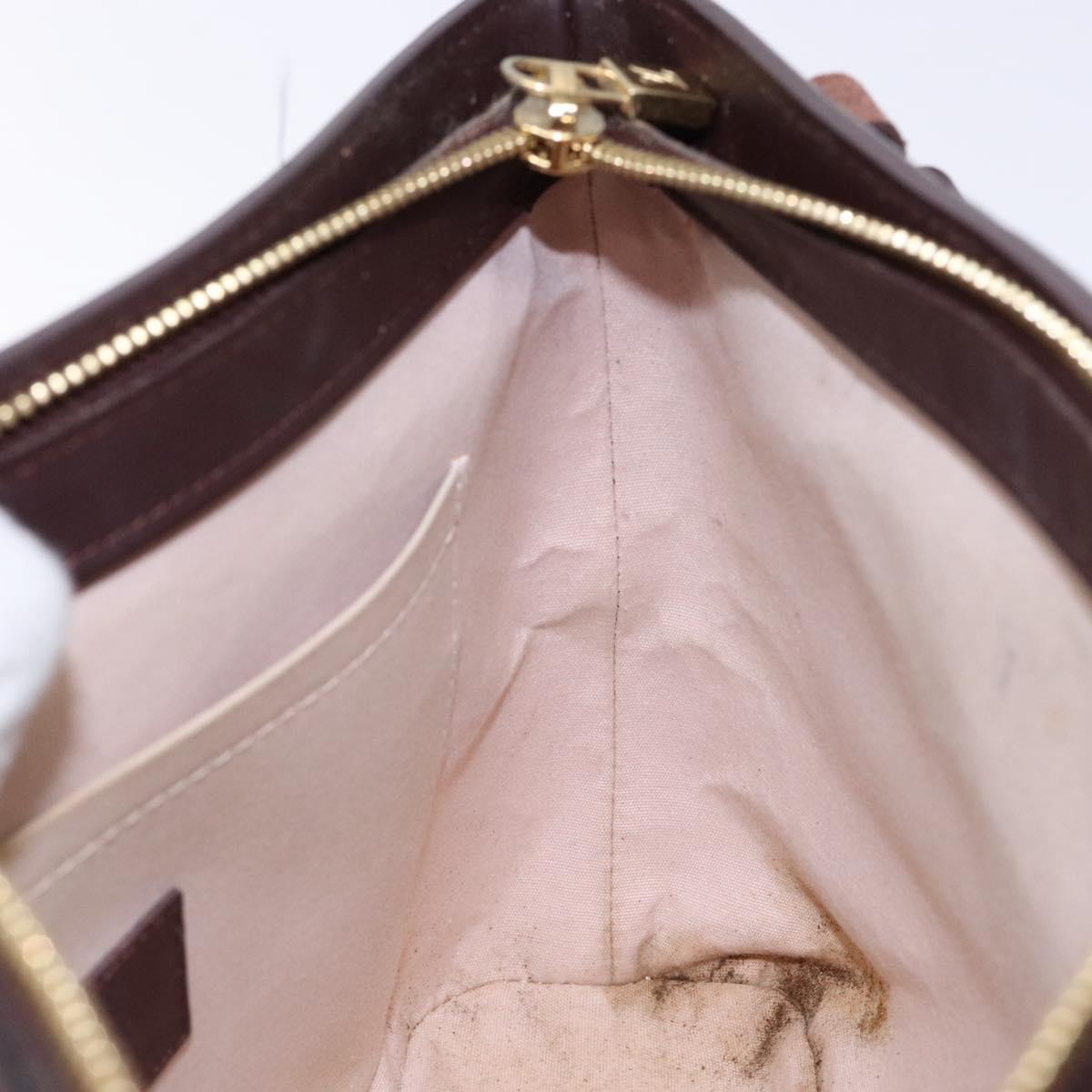 LOUIS VUITTON Monogram Mini Lucille PM Hand Bag Red M92678 LV Auth 139254