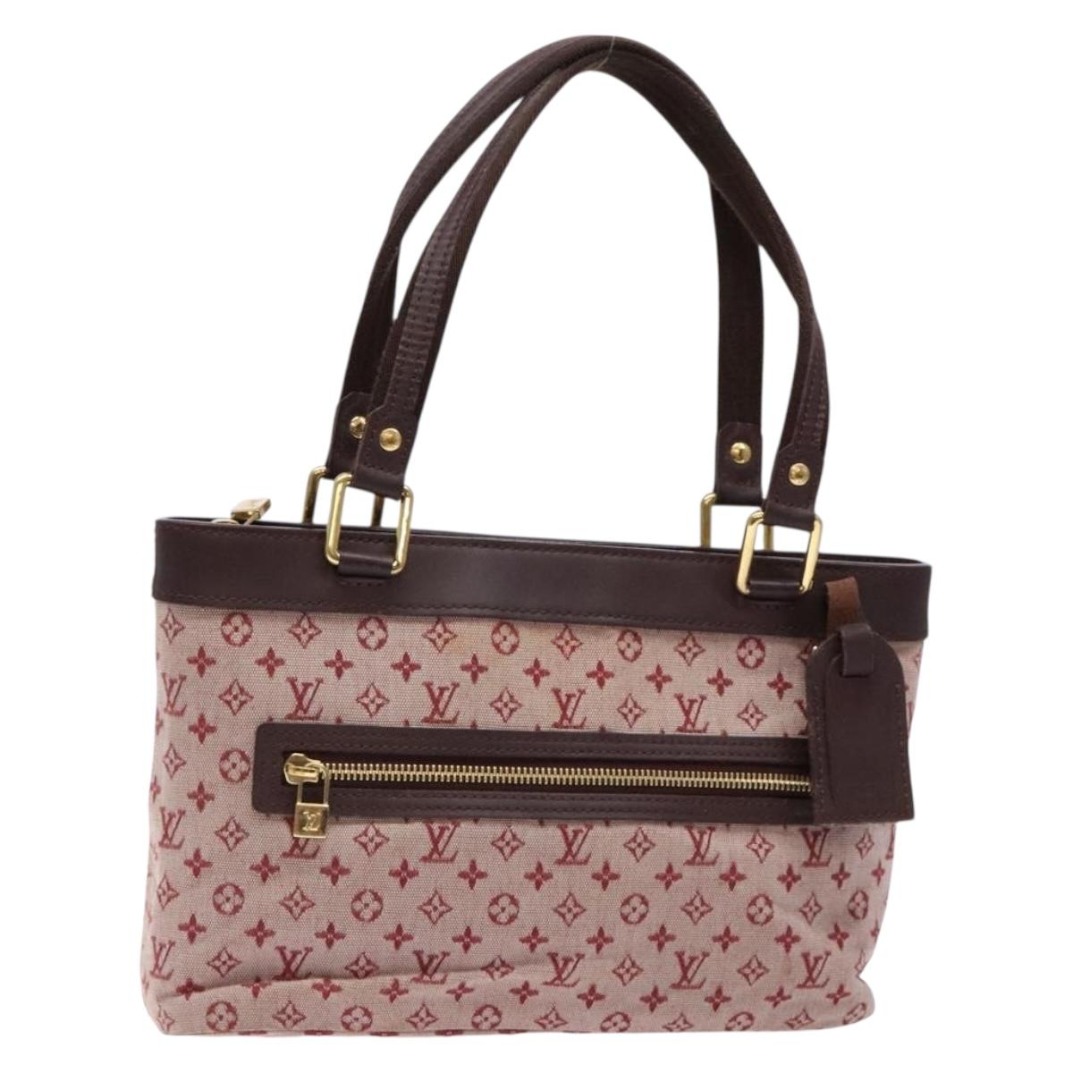 LOUIS VUITTON Monogram Mini Lucille PM Hand Bag Red M92678 LV Auth 139254