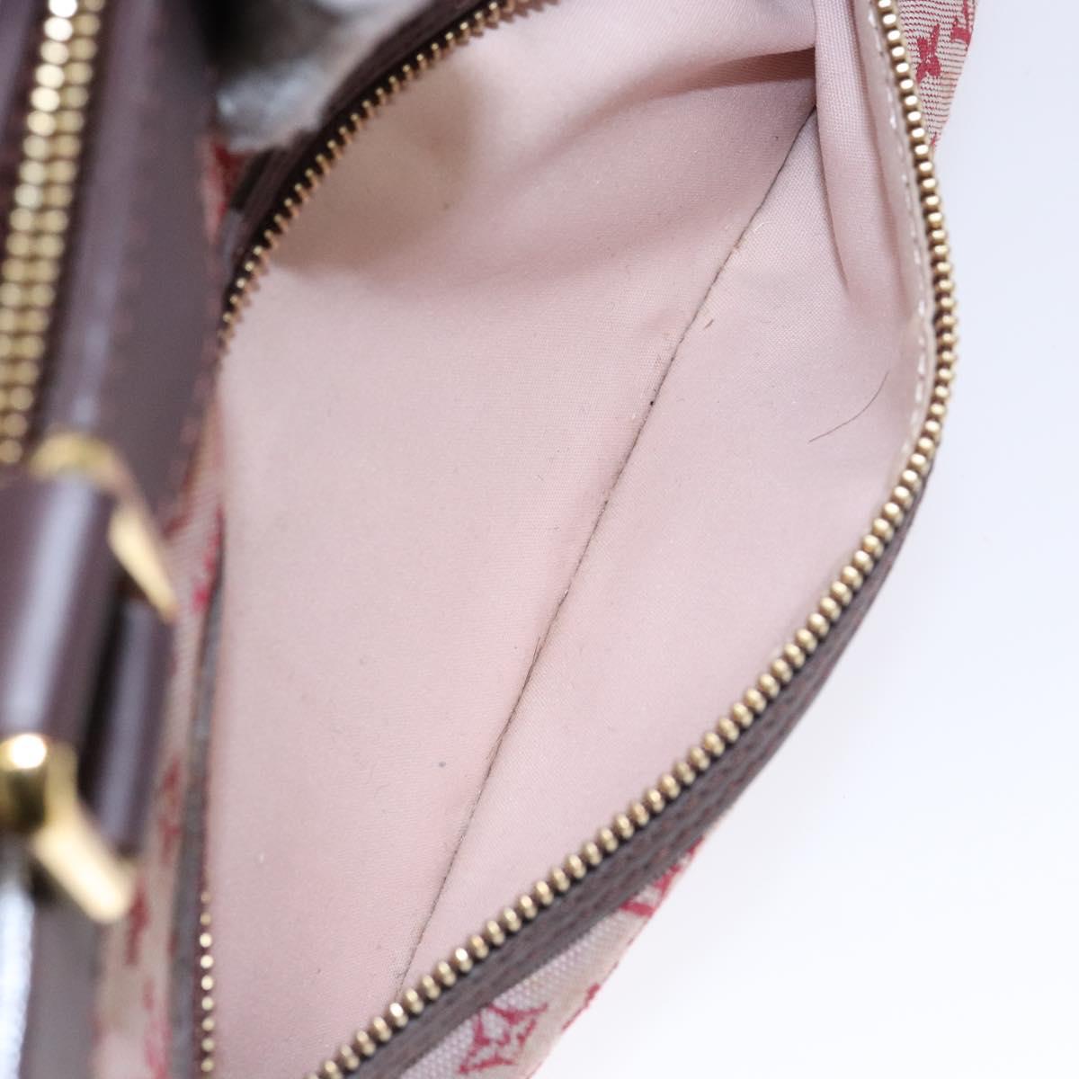 LOUIS VUITTON Monogram Mini Lucille PM Hand Bag Red M92678 LV Auth 139254