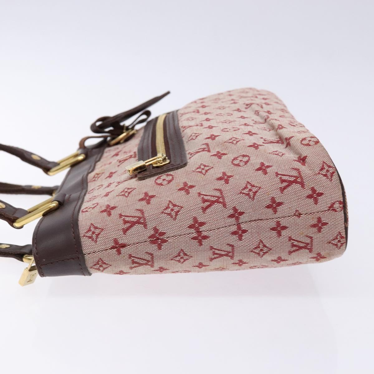 LOUIS VUITTON Monogram Mini Lucille PM Hand Bag Red M92678 LV Auth 139254