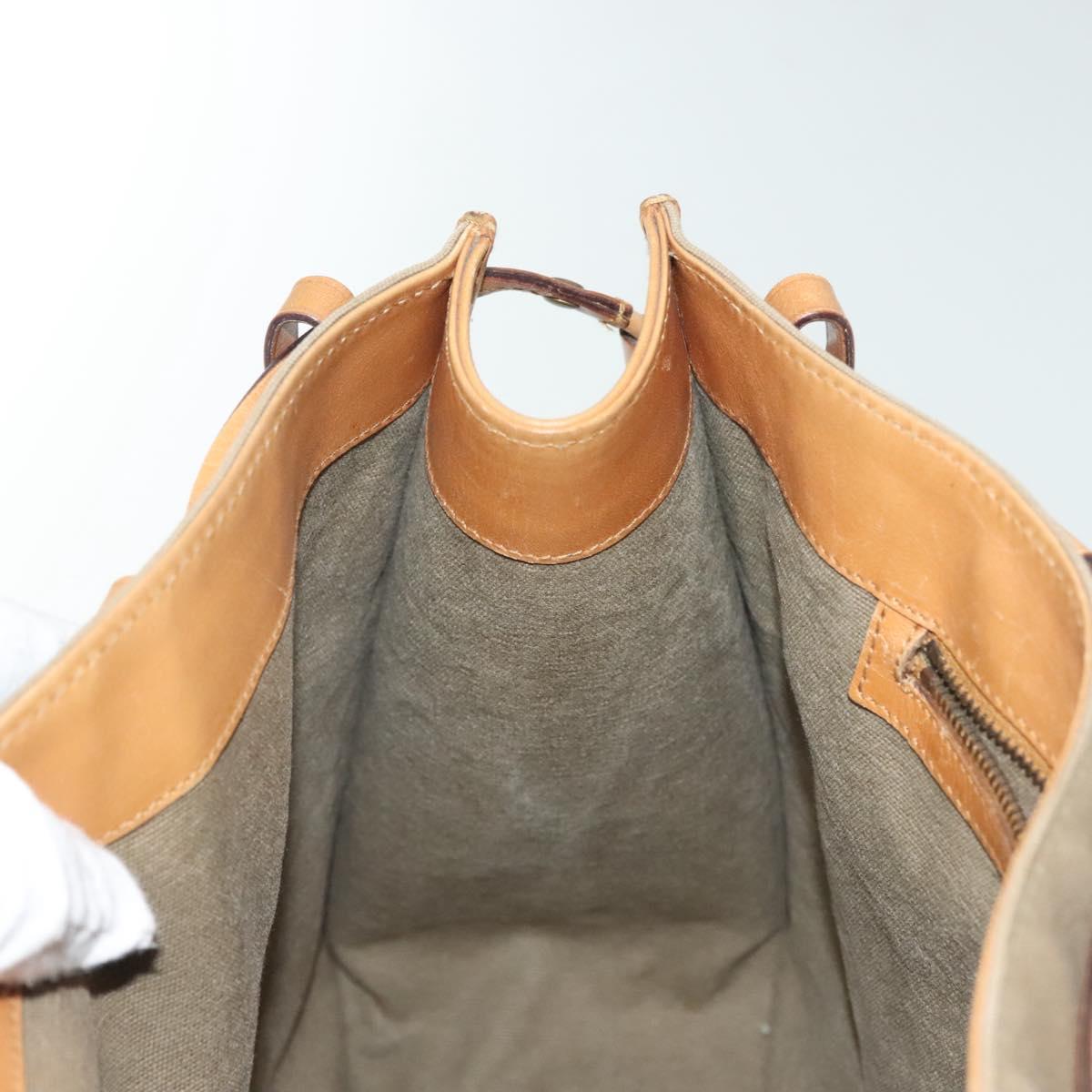 GUCCI Tote Bag Canvas Beige 109133 Auth 139271