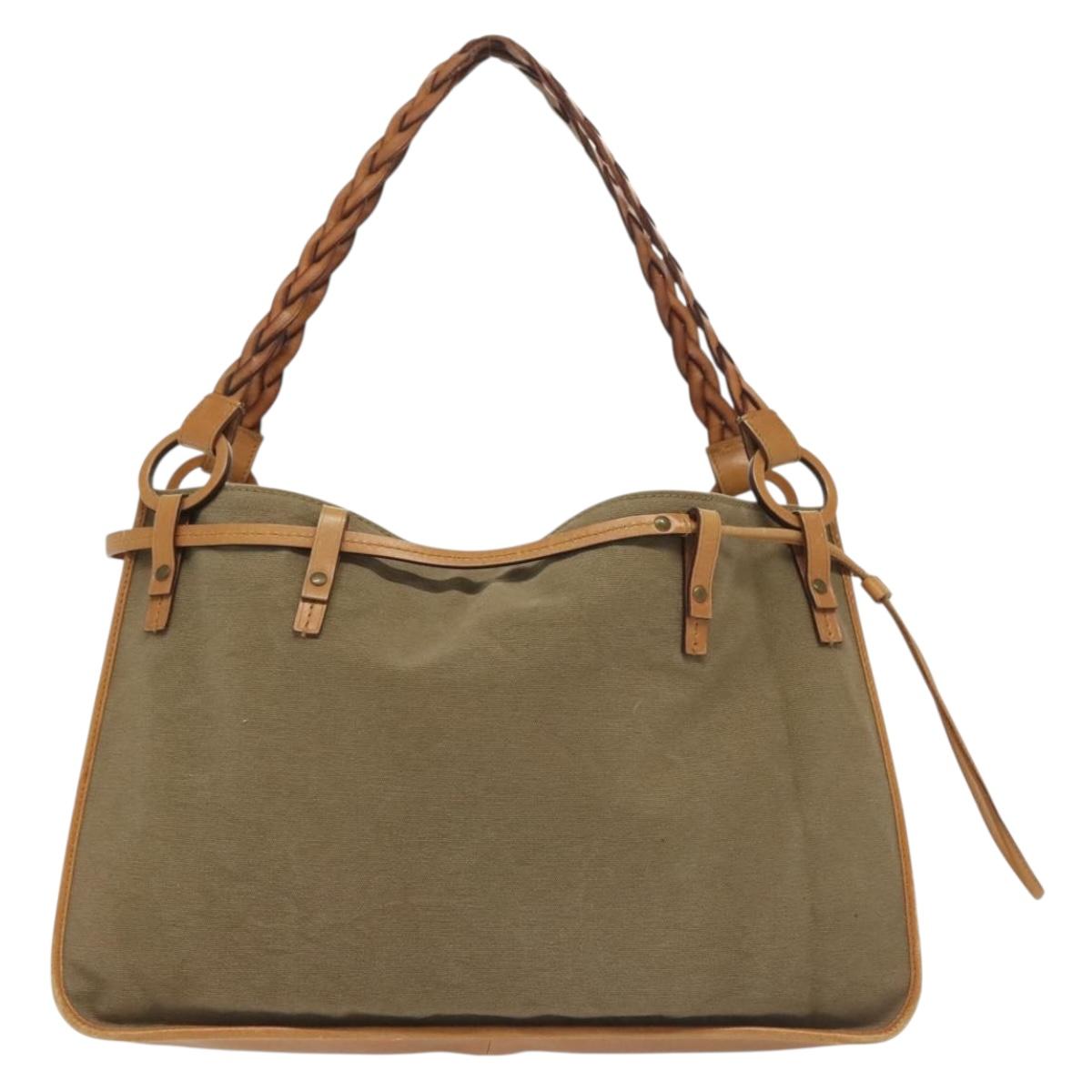 GUCCI Tote Bag Canvas Beige 109133 Auth 139271