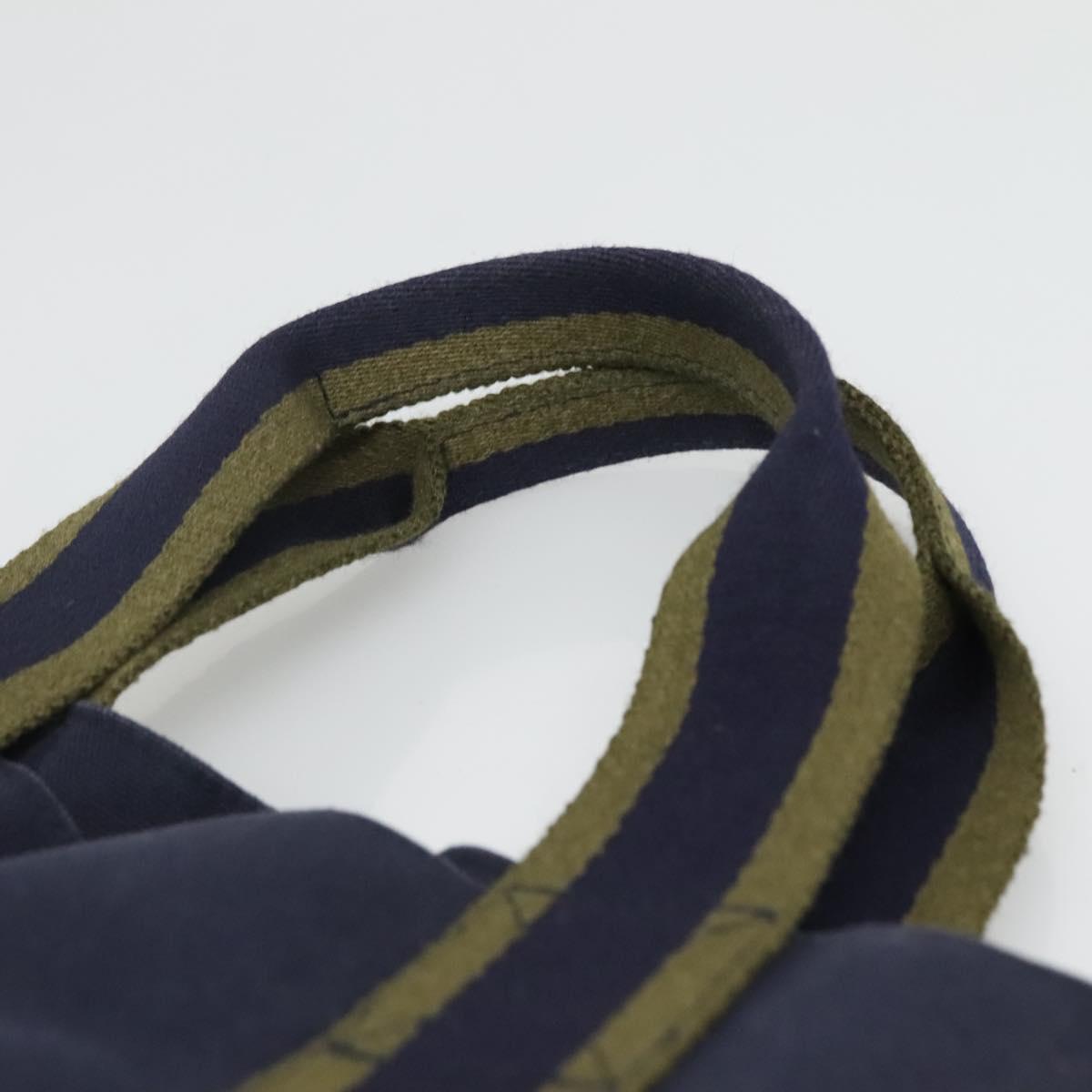 HERMES Fourre Tout Cabas Tote Bag Canvas Navy Auth 139285