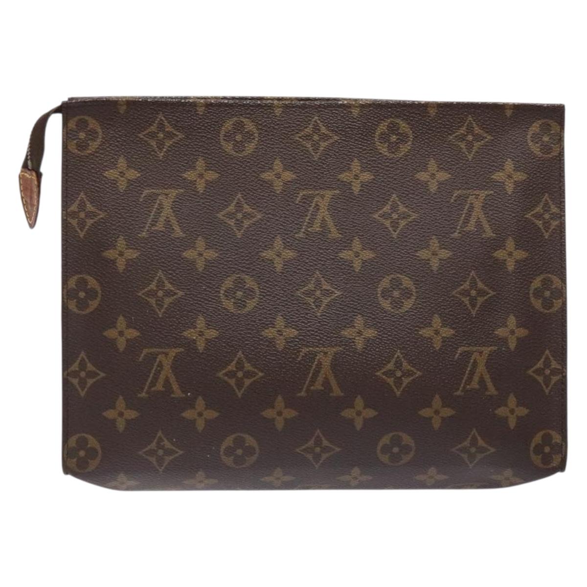 LOUIS VUITTON Monogram Poche Toilette 26 Pouch M47542 LV Auth 139292