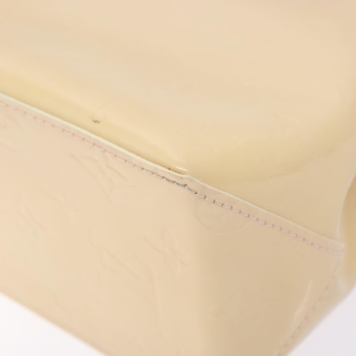 LOUIS VUITTON Monogram Vernis Reade PM Bag Marshmallow Pink M91306 Auth 139303