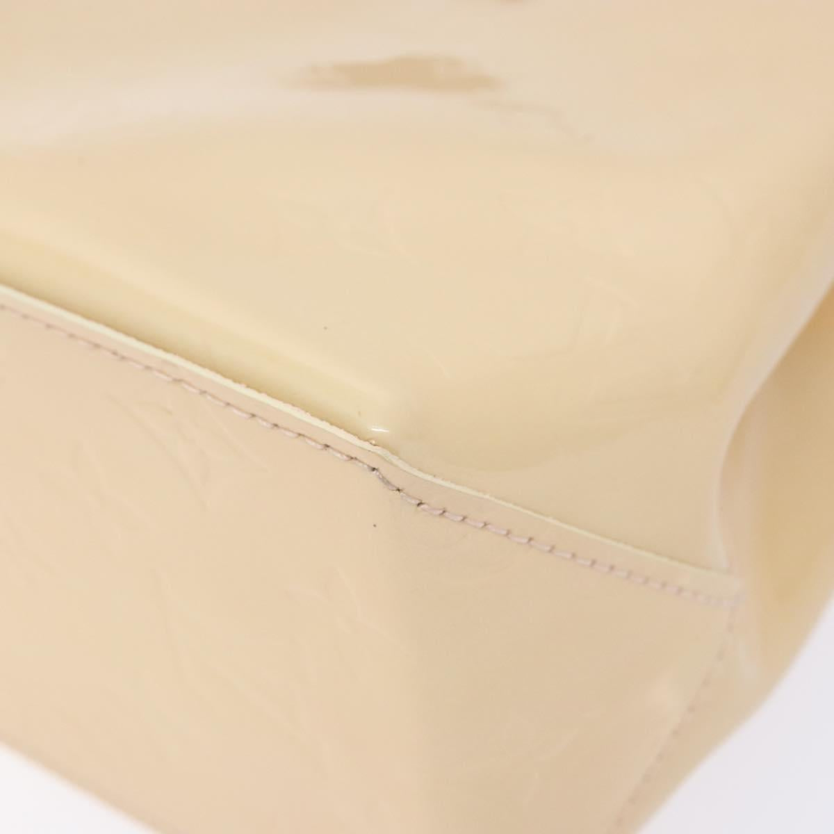 LOUIS VUITTON Monogram Vernis Reade PM Bag Marshmallow Pink M91306 Auth 139303