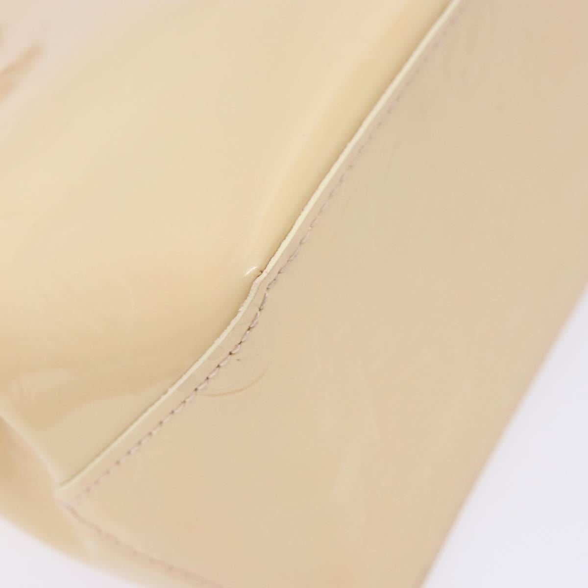 LOUIS VUITTON Monogram Vernis Reade PM Bag Marshmallow Pink M91306 Auth 139303