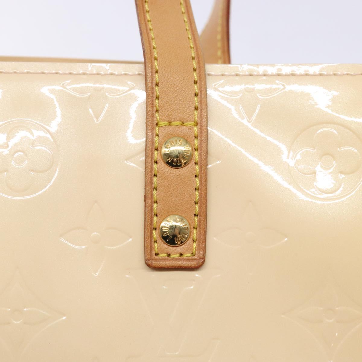 LOUIS VUITTON Monogram Vernis Reade PM Bag Marshmallow Pink M91306 Auth 139303