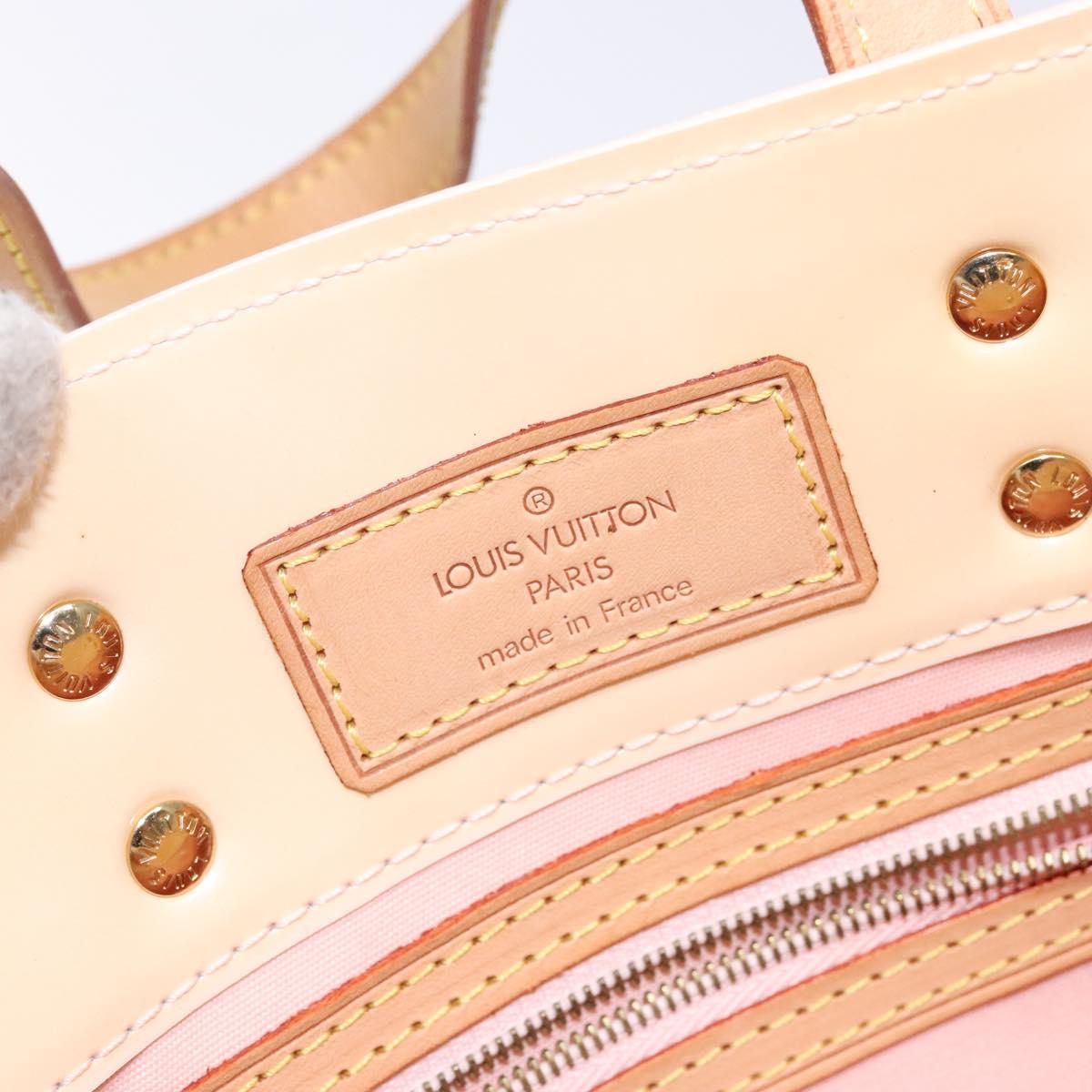 LOUIS VUITTON Monogram Vernis Reade PM Bag Marshmallow Pink M91306 Auth 139303