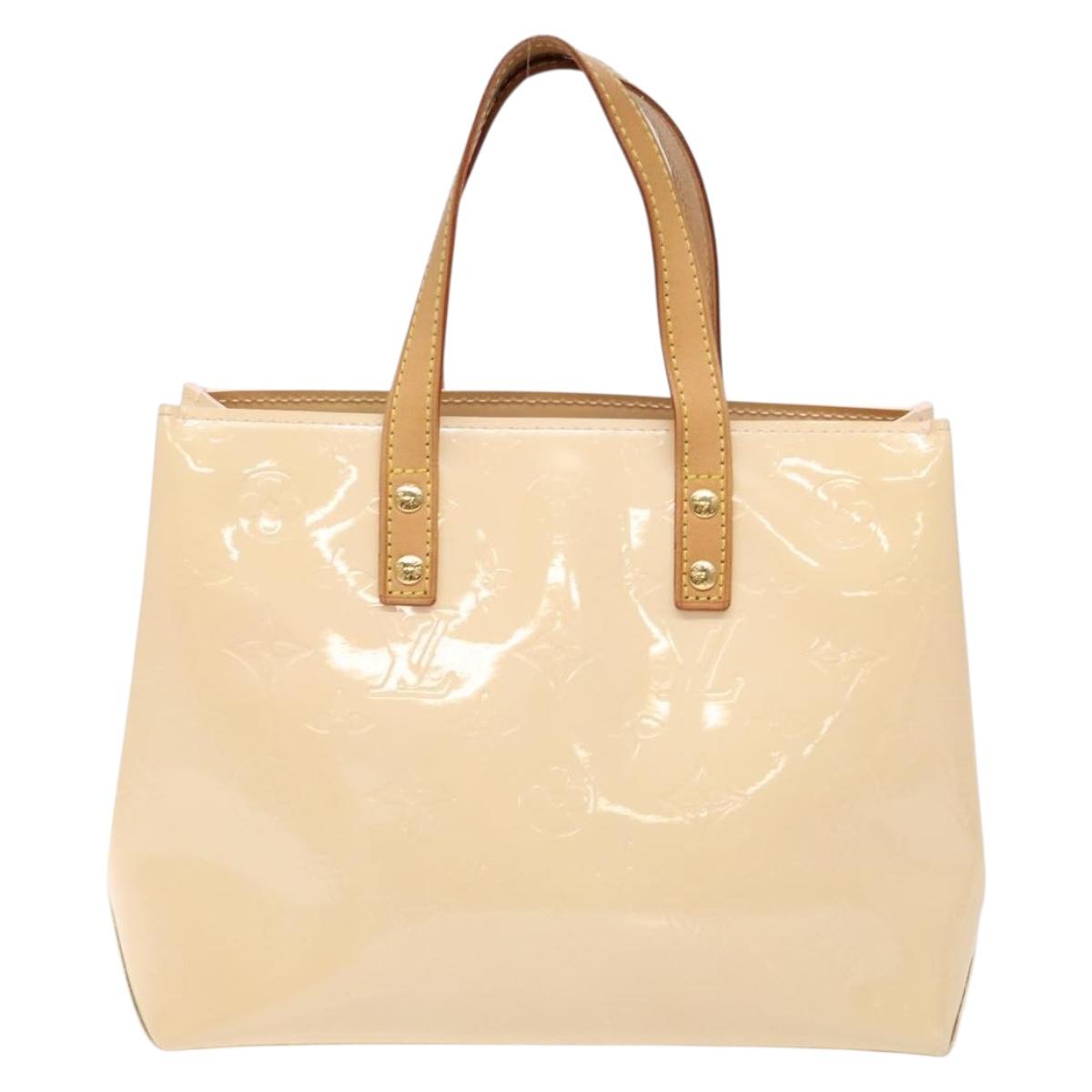 LOUIS VUITTON Monogram Vernis Reade PM Bag Marshmallow Pink M91306 Auth 139303