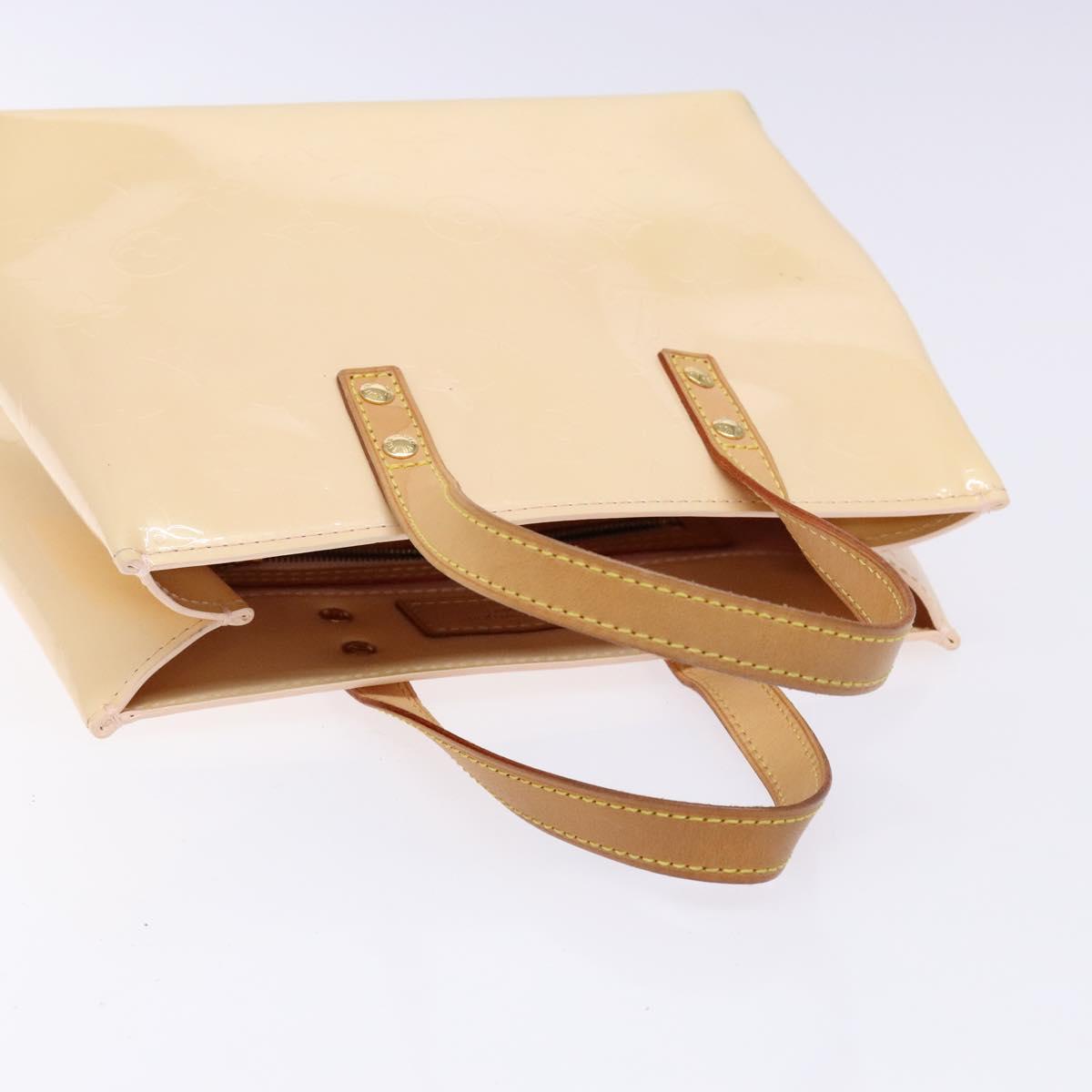 LOUIS VUITTON Monogram Vernis Reade PM Bag Marshmallow Pink M91306 Auth 139303