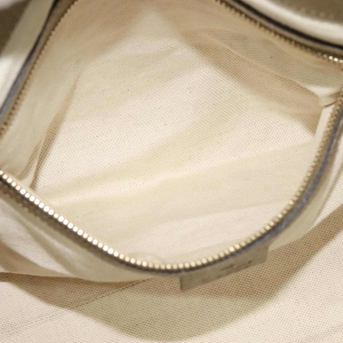 GUCCI Bamboo Tote Bag Leather 2way Gold 282300 Auth 139306