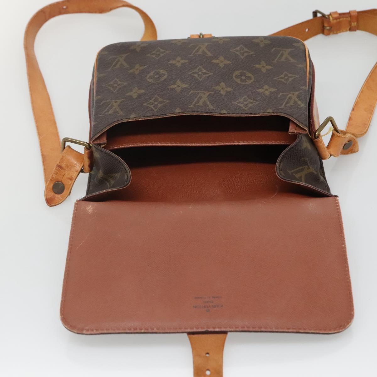 LOUIS VUITTON Monogram Cartouchiere MM Shoulder Bag M51253 LV Auth 139313