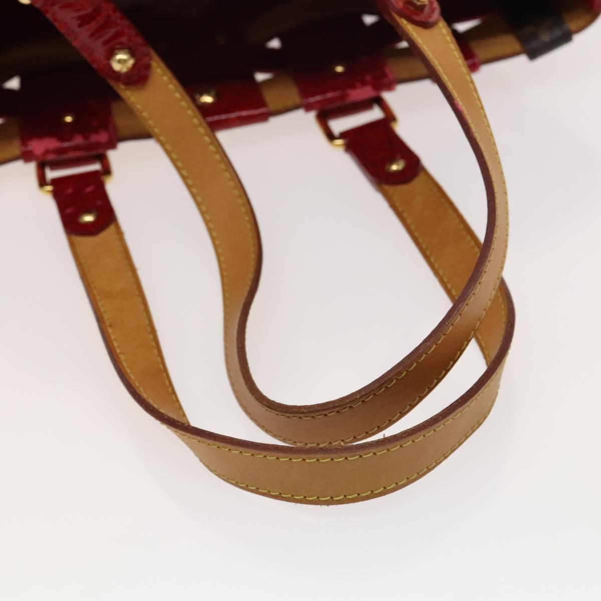 LOUIS VUITTON Monogram Ruby Neo Bucket Tote Bag Red M95613 LV Auth 139320