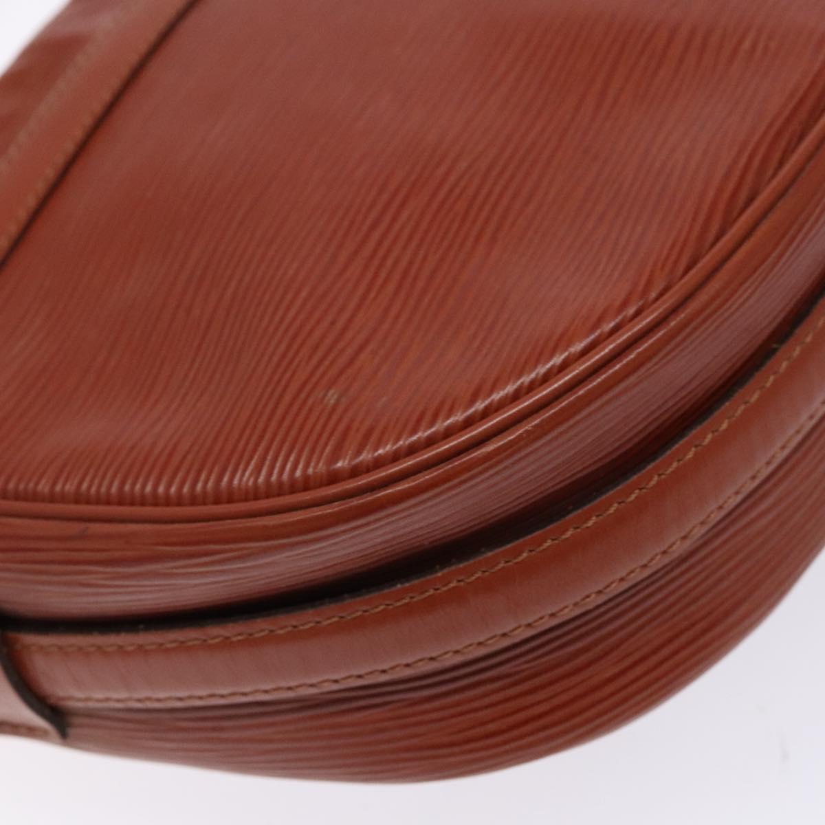 LOUIS VUITTON Epi Jeune FilleMM Shoulder Bag Brown M52153 LV Auth 139321