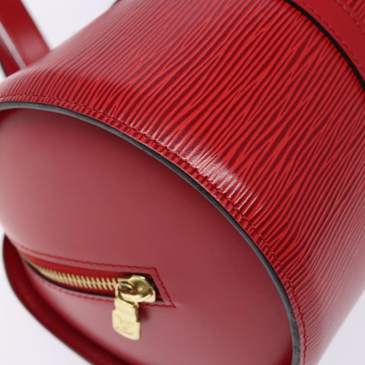 LOUIS VUITTON Epi Soufflot Hand Bag Red M52227 LV Auth 139322