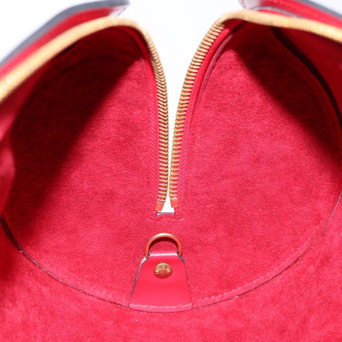 LOUIS VUITTON Epi Soufflot Hand Bag Red M52227 LV Auth 139322