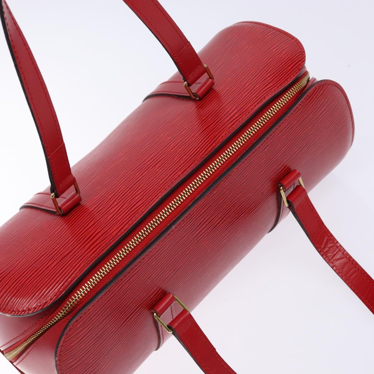 LOUIS VUITTON Epi Soufflot Hand Bag Red M52227 LV Auth 139322