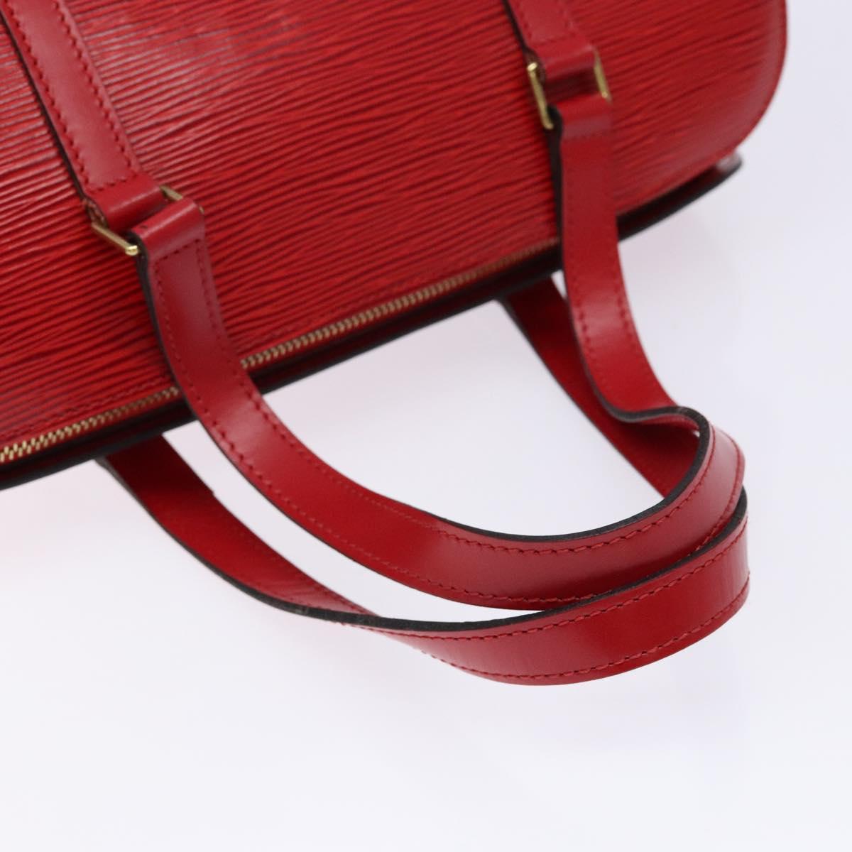 LOUIS VUITTON Epi Soufflot Hand Bag Red M52227 LV Auth 139322