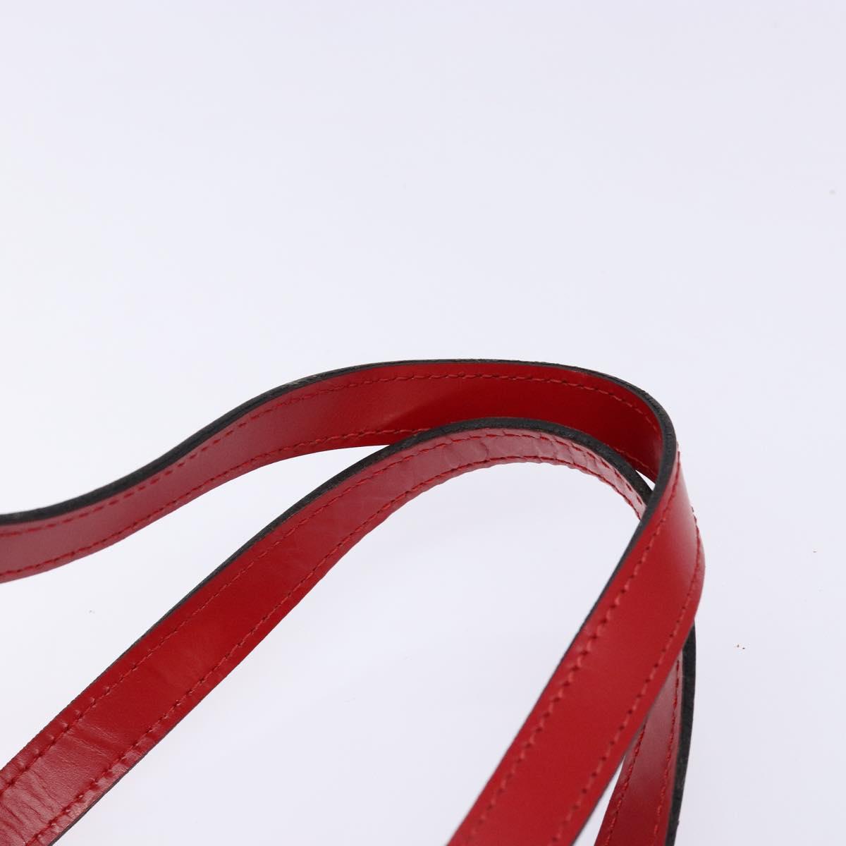 LOUIS VUITTON Epi Soufflot Hand Bag Red M52227 LV Auth 139322