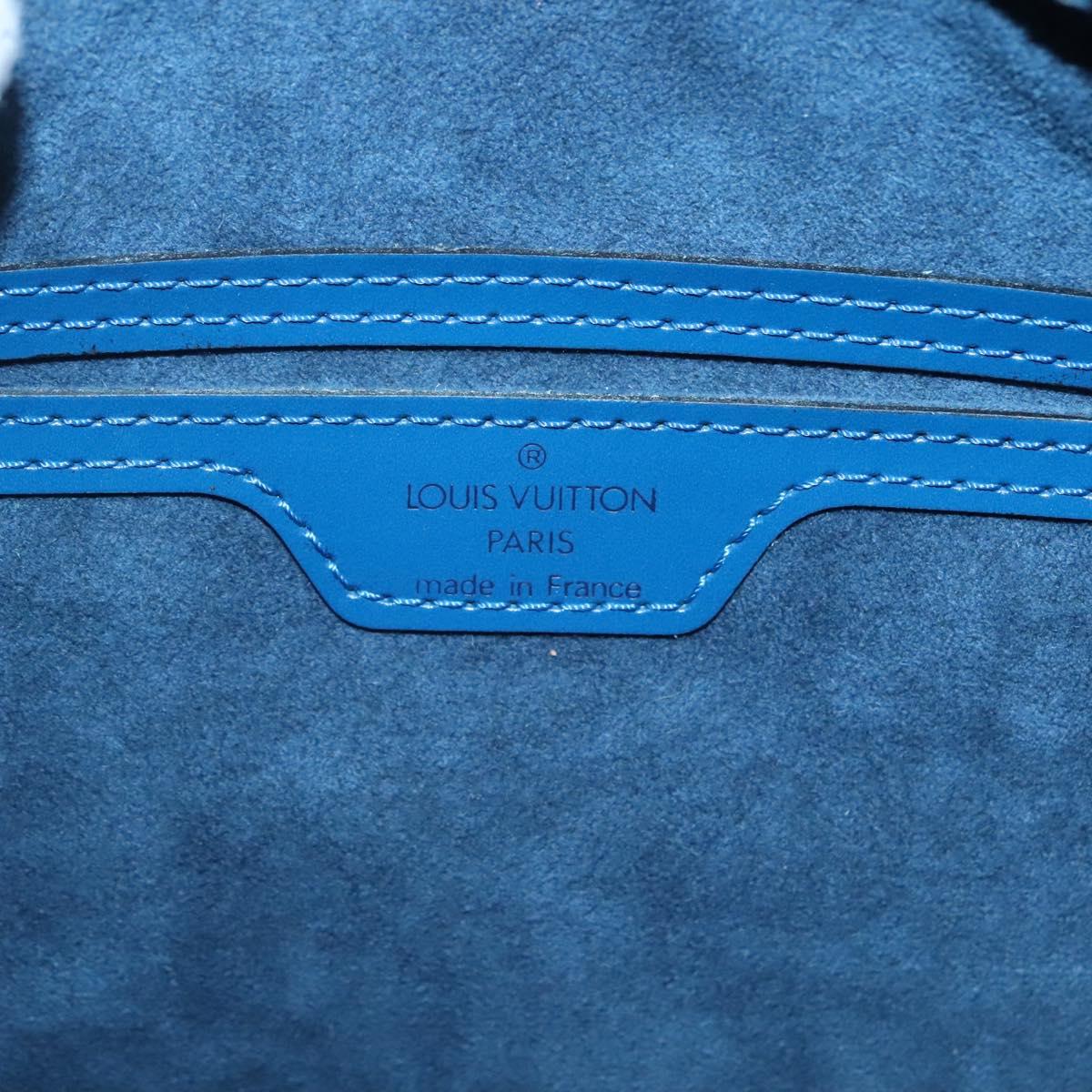LOUIS VUITTON Epi Soufflot Hand Bag Blue M52225 LV Auth 139328