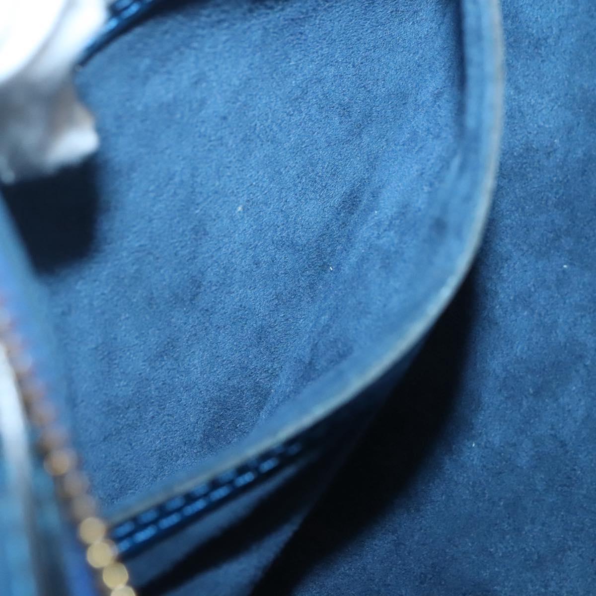 LOUIS VUITTON Epi Soufflot Hand Bag Blue M52225 LV Auth 139328