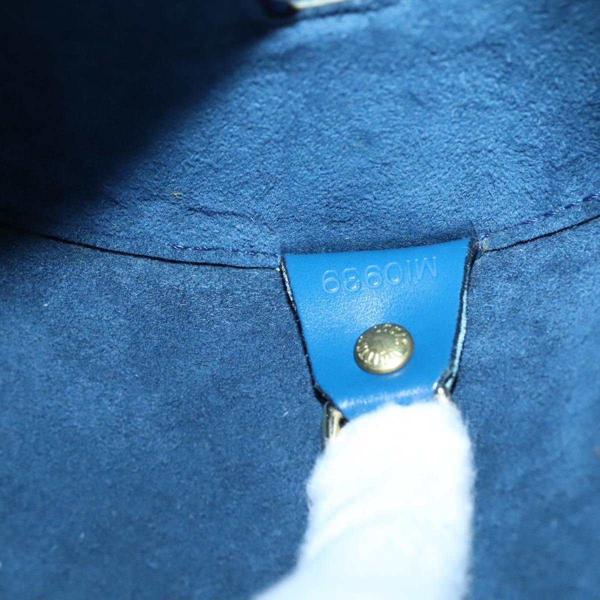 LOUIS VUITTON Epi Soufflot Hand Bag Blue M52225 LV Auth 139328