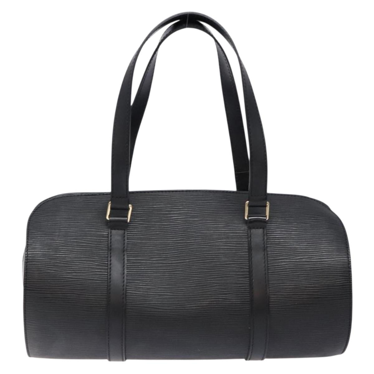 LOUIS VUITTON Epi Soufflot Hand Bag Black M52222 LV Auth 139330