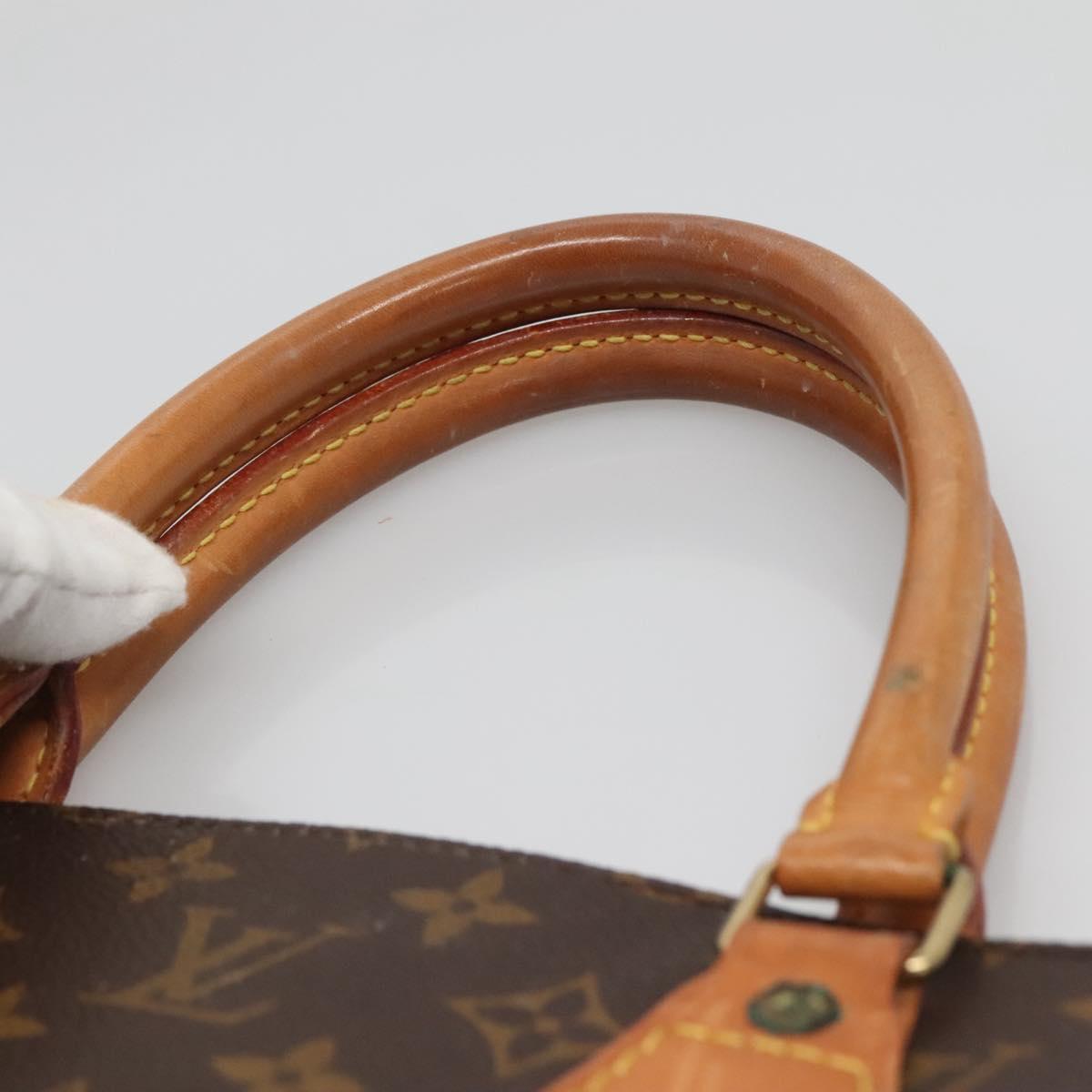 LOUIS VUITTON Monogram Sac Plat Hand Bag M51140 LV Auth 139344