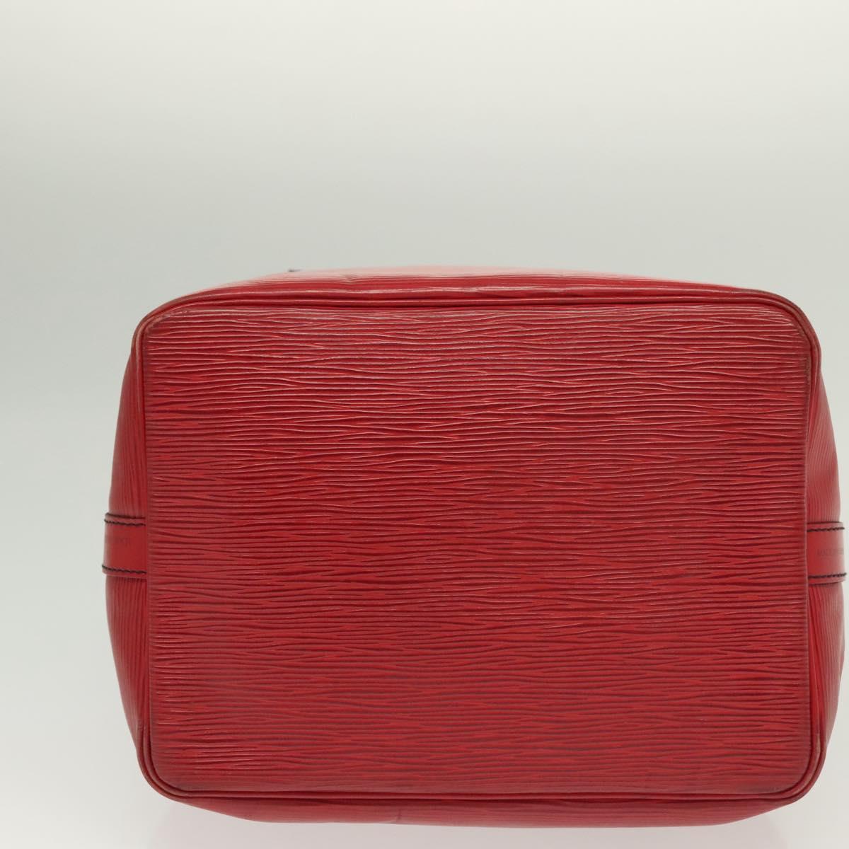 LOUIS VUITTON Epi Petit Noe Shoulder Bag Red M44107 LV Auth 139346