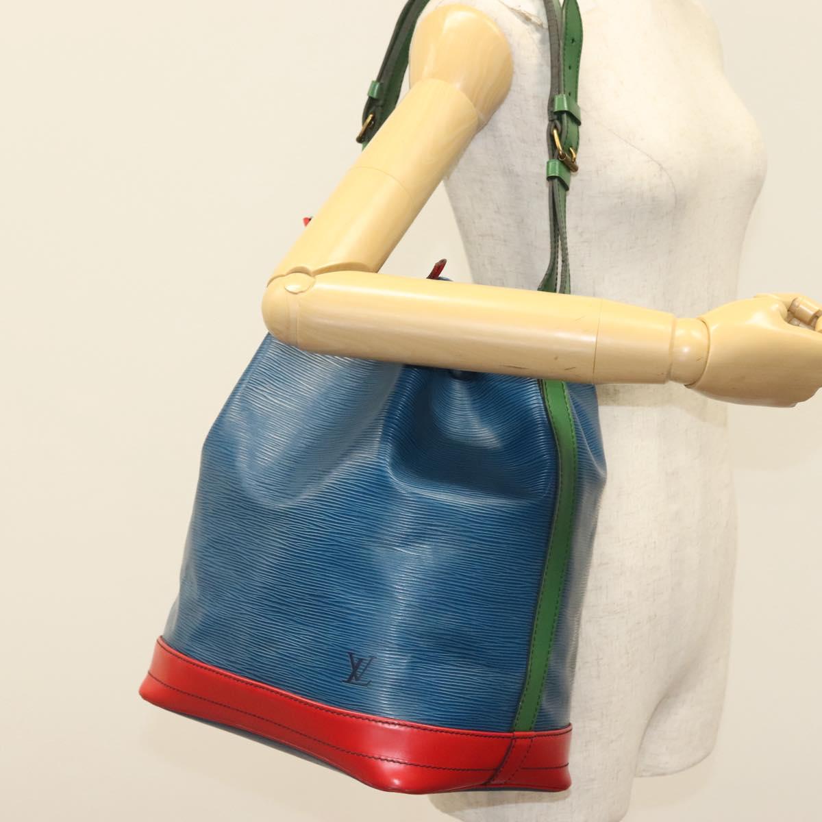 LOUIS VUITTON Epi Toriko Color Noe Bag Red Blue Green M44084 LV Auth 139347