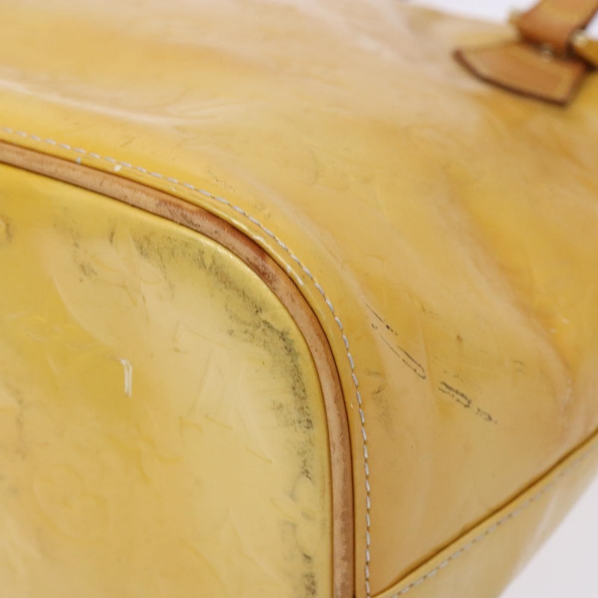 LOUIS VUITTON Monogram Vernis Houston Hand Bag Gris M91053 LV Auth 139349