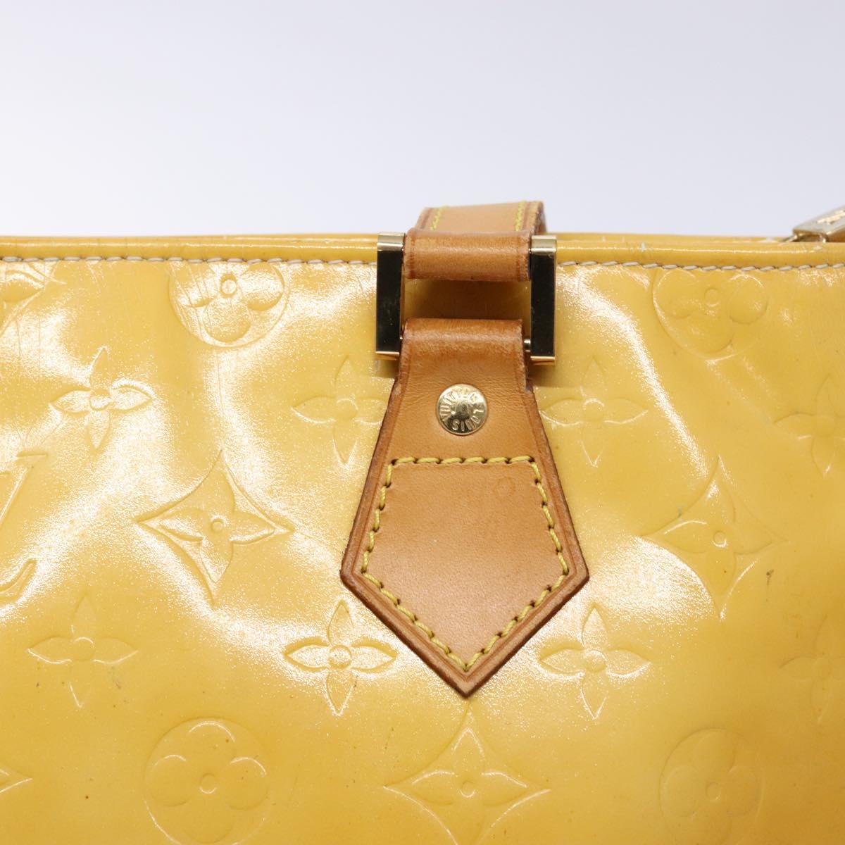 LOUIS VUITTON Monogram Vernis Houston Hand Bag Gris M91053 LV Auth 139349