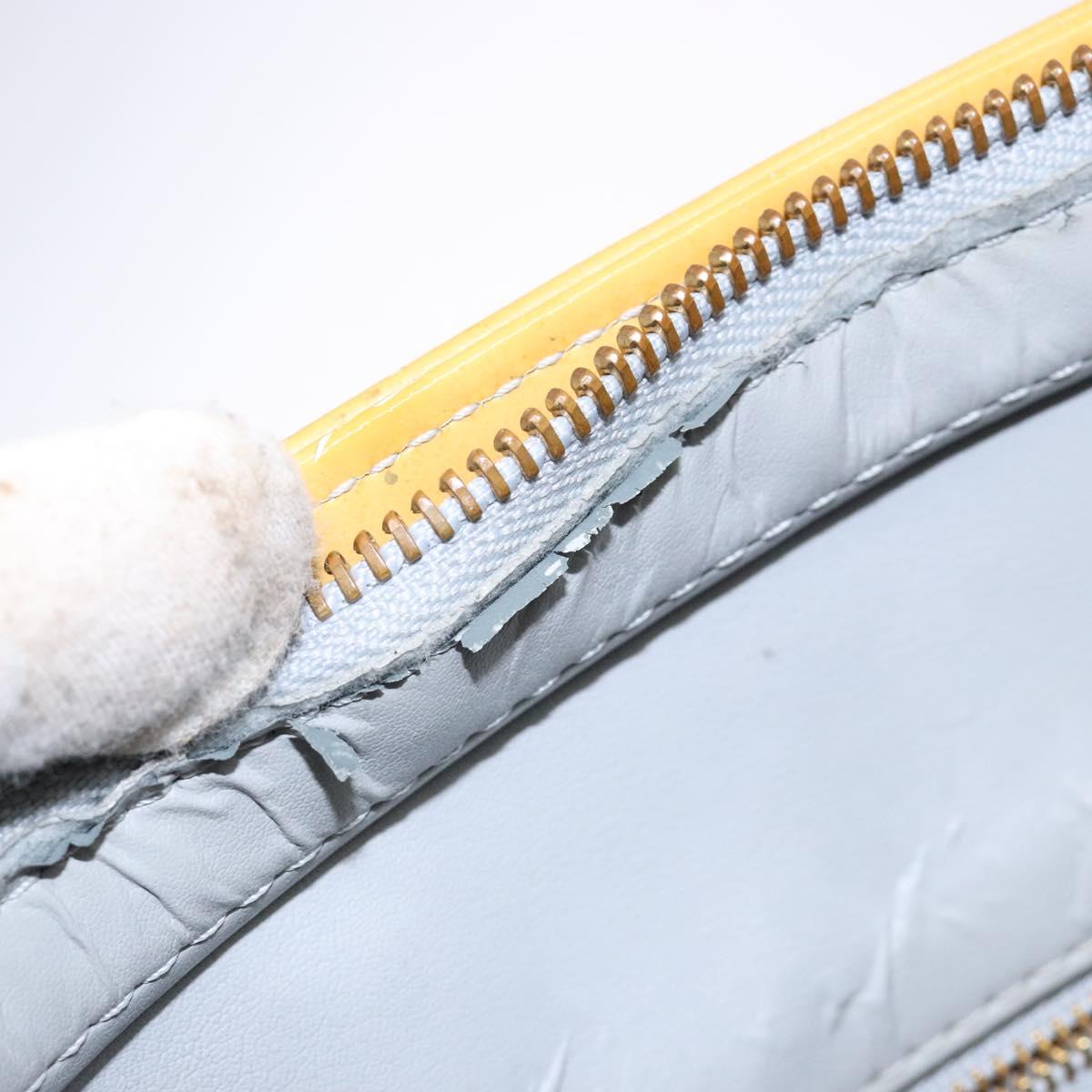 LOUIS VUITTON Monogram Vernis Houston Hand Bag Gris M91053 LV Auth 139349