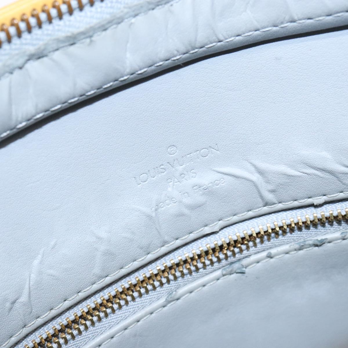 LOUIS VUITTON Monogram Vernis Houston Hand Bag Gris M91053 LV Auth 139349
