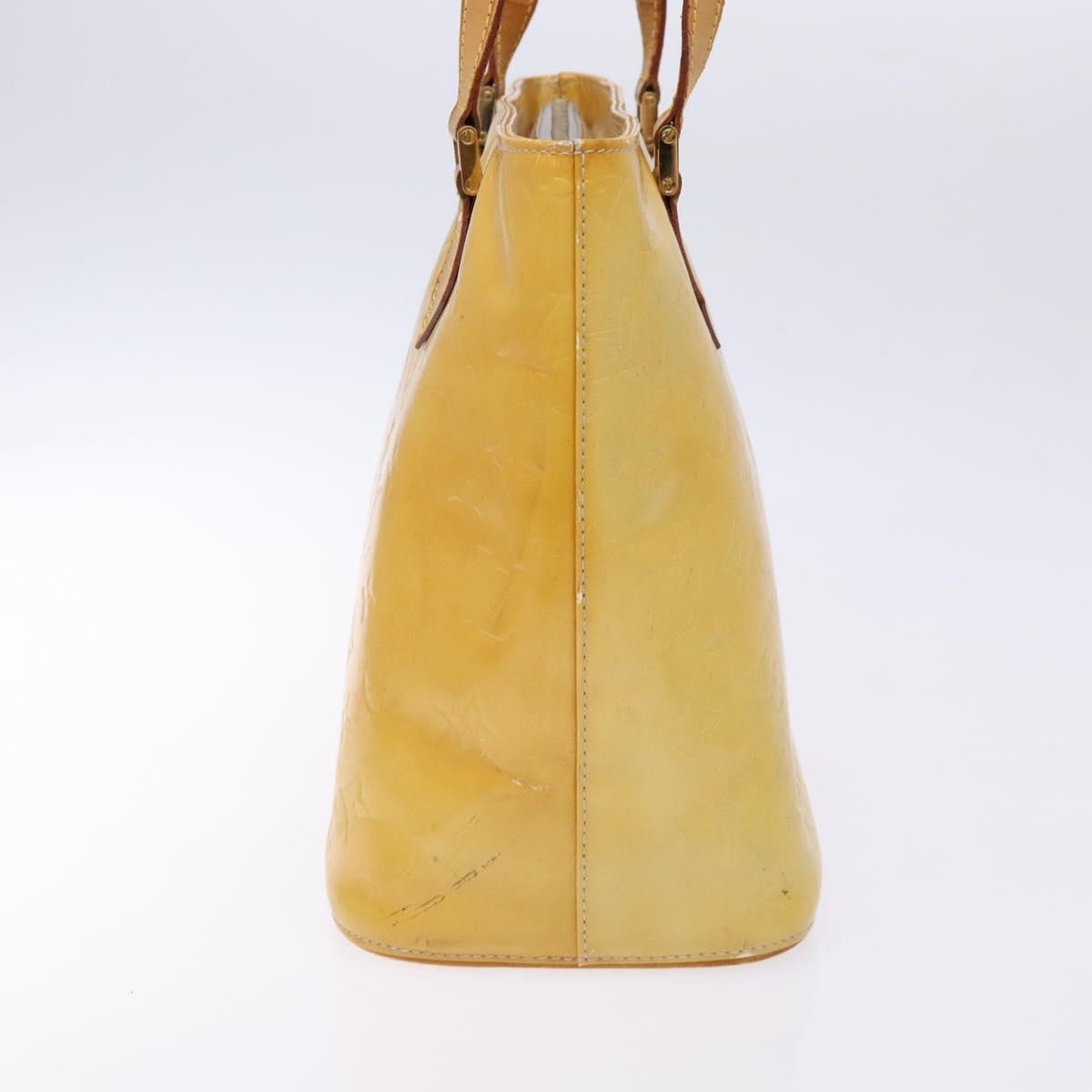 LOUIS VUITTON Monogram Vernis Houston Hand Bag Gris M91053 LV Auth 139349