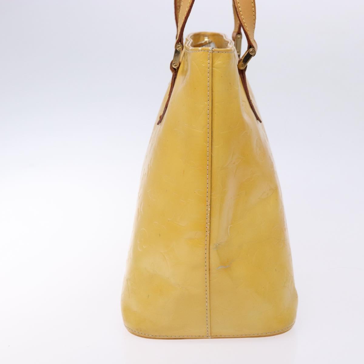 LOUIS VUITTON Monogram Vernis Houston Hand Bag Gris M91053 LV Auth 139349