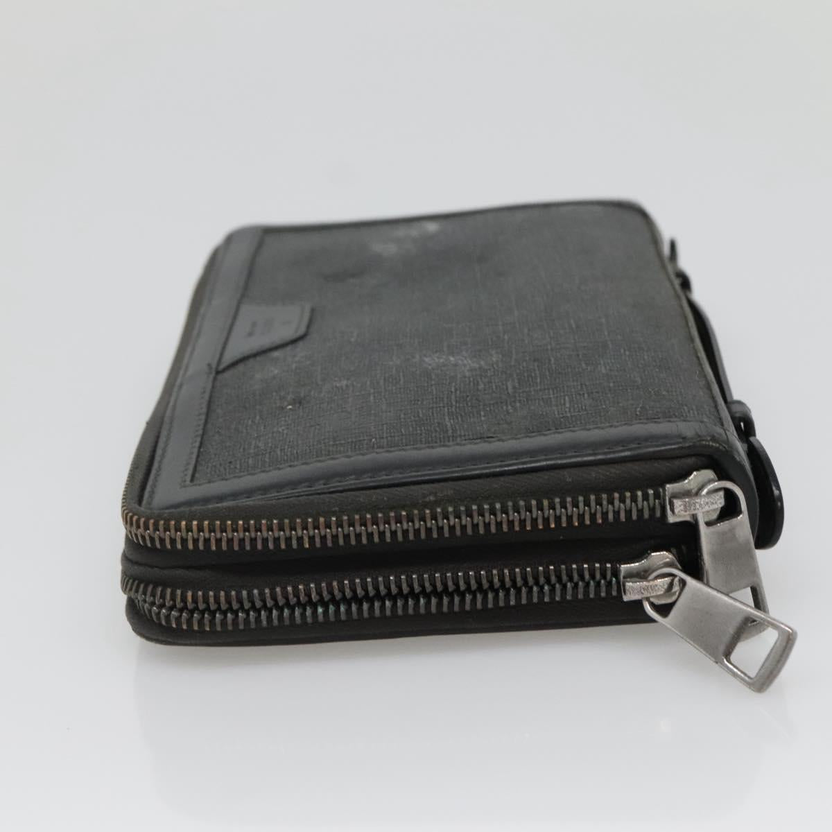 GUCCI GG Supreme Travel Case PVC Black 409206 Auth 139365