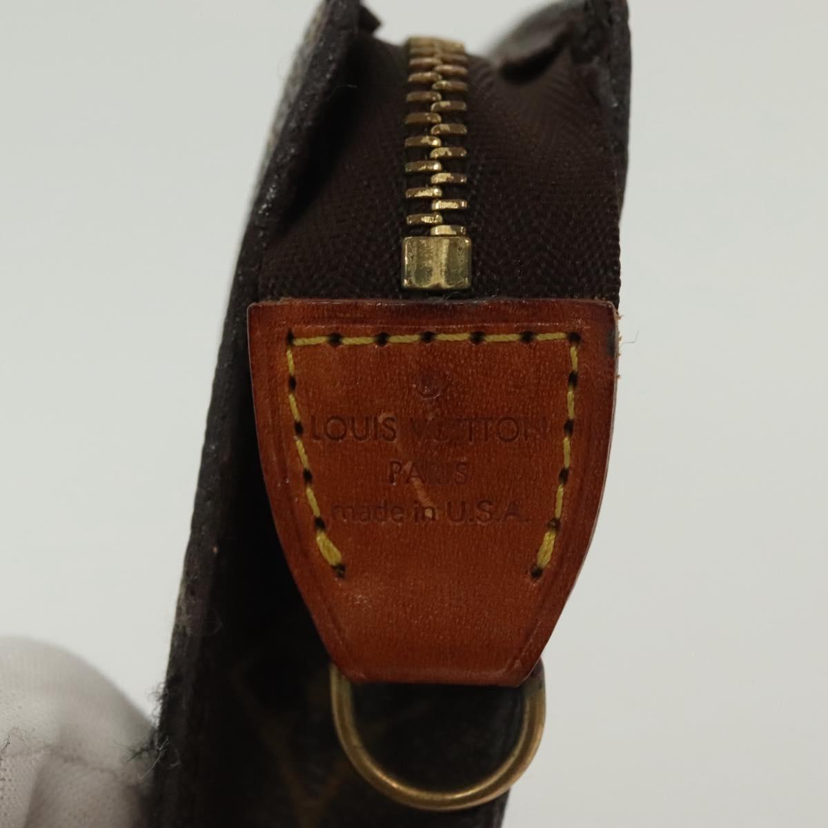 LOUIS VUITTON Monogram Bucket PM Accessory Pouch LV Auth 139377