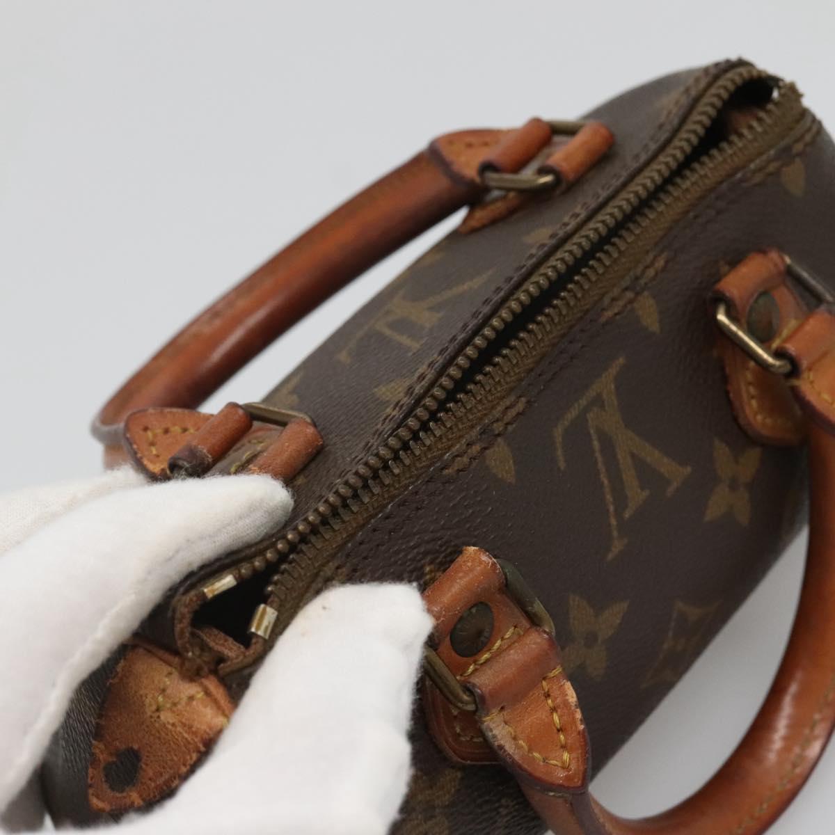 LOUIS VUITTON Monogram Mini Speedy Hand Bag M41534 LV Auth 139380