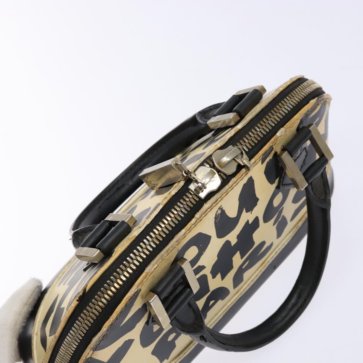 LOUIS VUITTON Monogram graffiti Armahorizontal Hand Bag Black M92175 Auth 139384