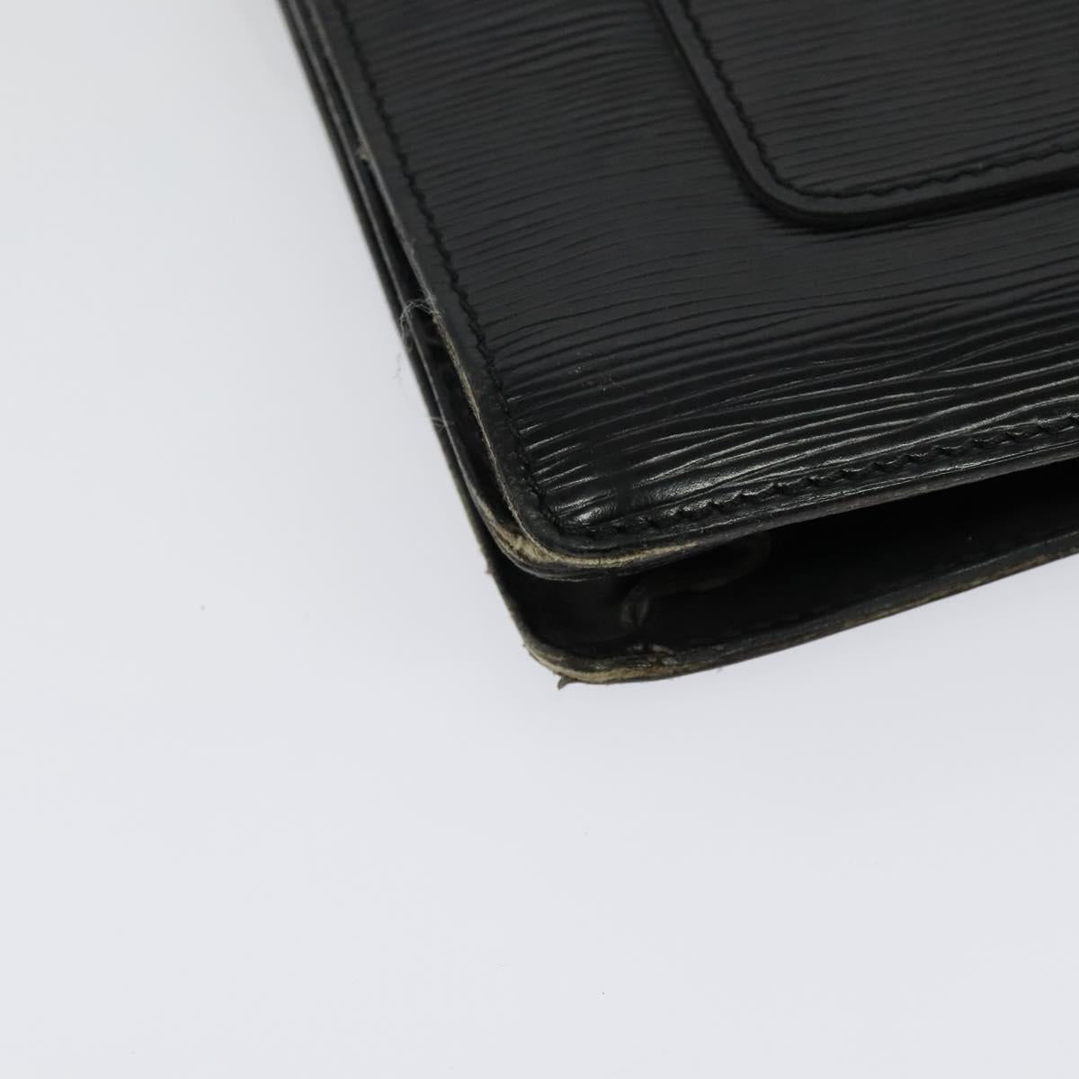 LOUIS VUITTON Epi Biface Clutch Bag Black M52322 LV Auth 139387