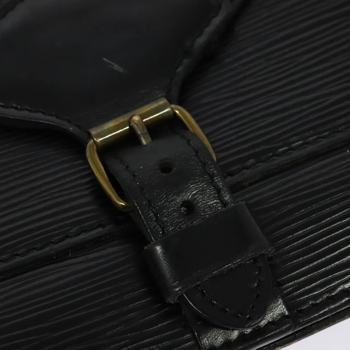 LOUIS VUITTON Epi Biface Clutch Bag Black M52322 LV Auth 139387