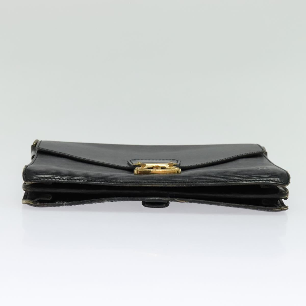 LOUIS VUITTON Epi Biface Clutch Bag Black M52322 LV Auth 139387