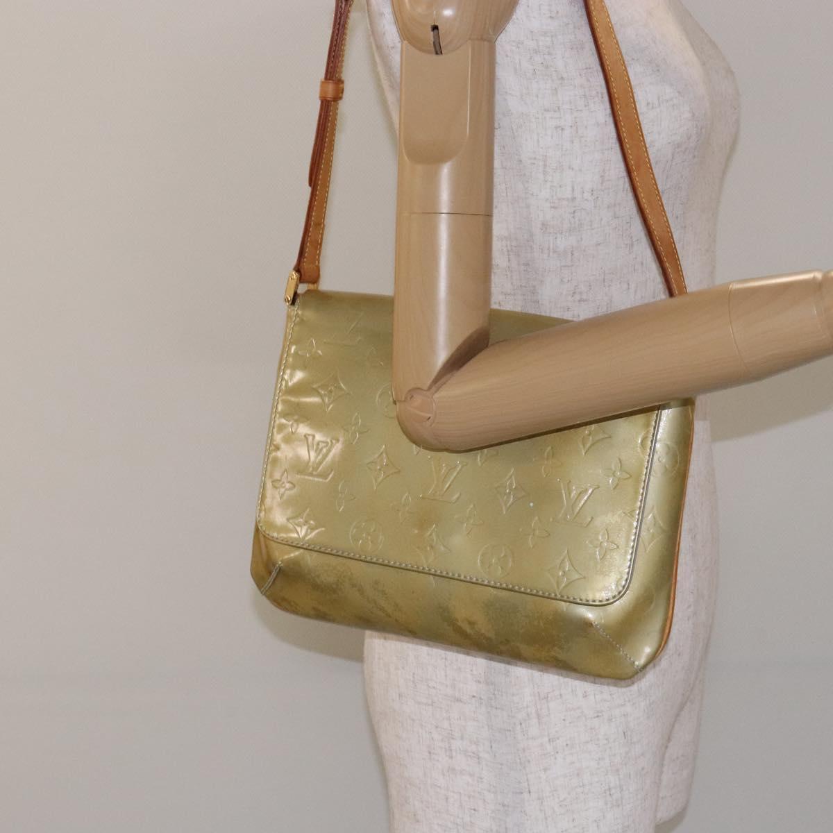 LOUIS VUITTON Monogram Vernis Thompson Street Bag Gris M91008 LV Auth 139391