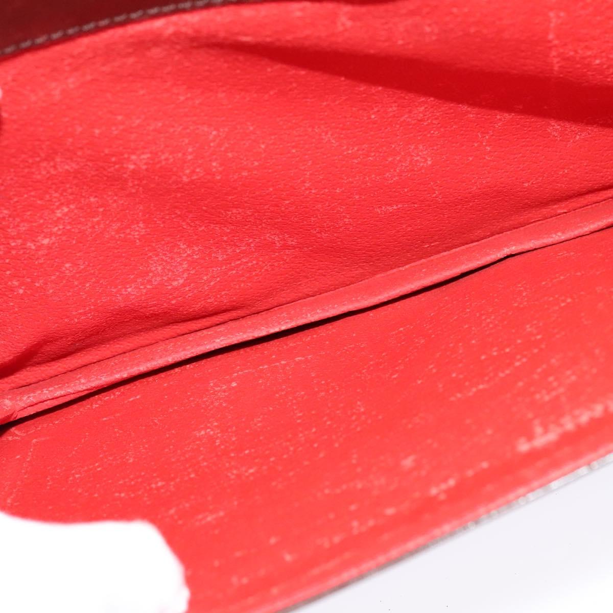 CELINE Shoulder Bag Leather Brown Gold Auth 139394