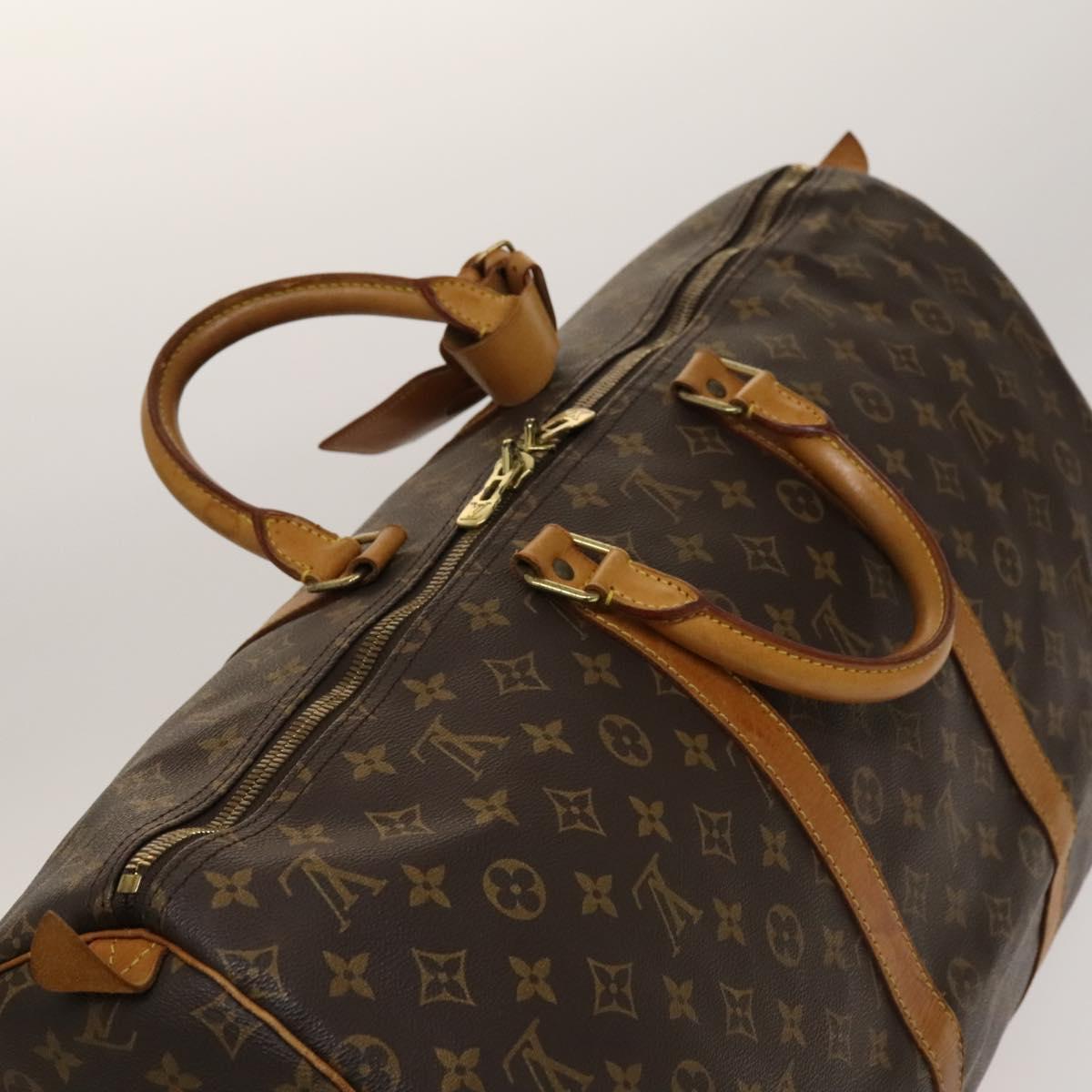 LOUIS VUITTON Monogram Keepall 55 Boston Bag M41424 LV Auth 139406
